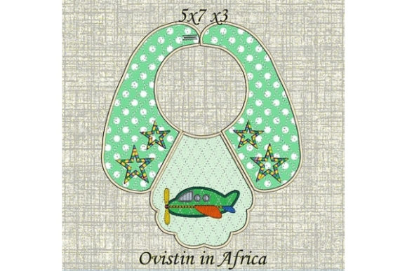 Review: Green Plane Baby Bib for Small Hoops