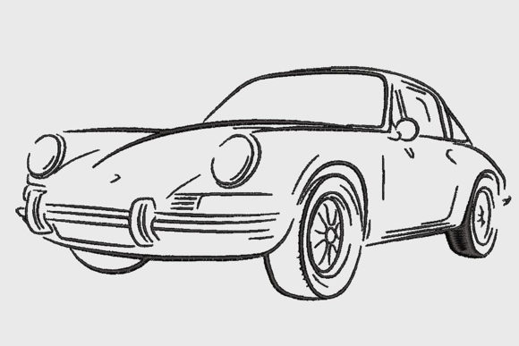 Review: Luxury Classic Sports Car 1972 Embroidery