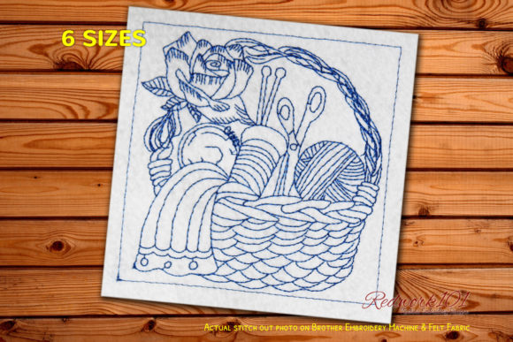 Sewing Basket Redwork: A Designer’s Review